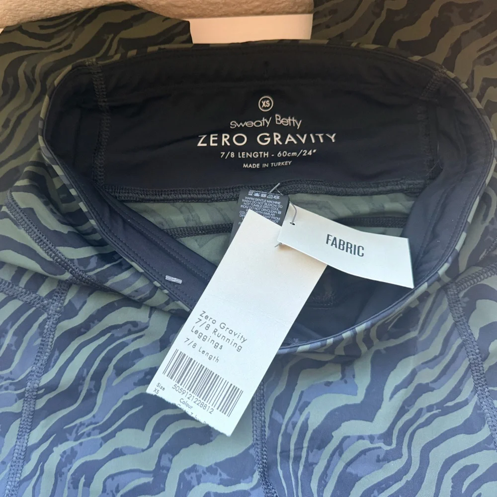 Sweaty Betty Olive Green Zero Gravity 7/8 Leggings - Picture 6 of 7